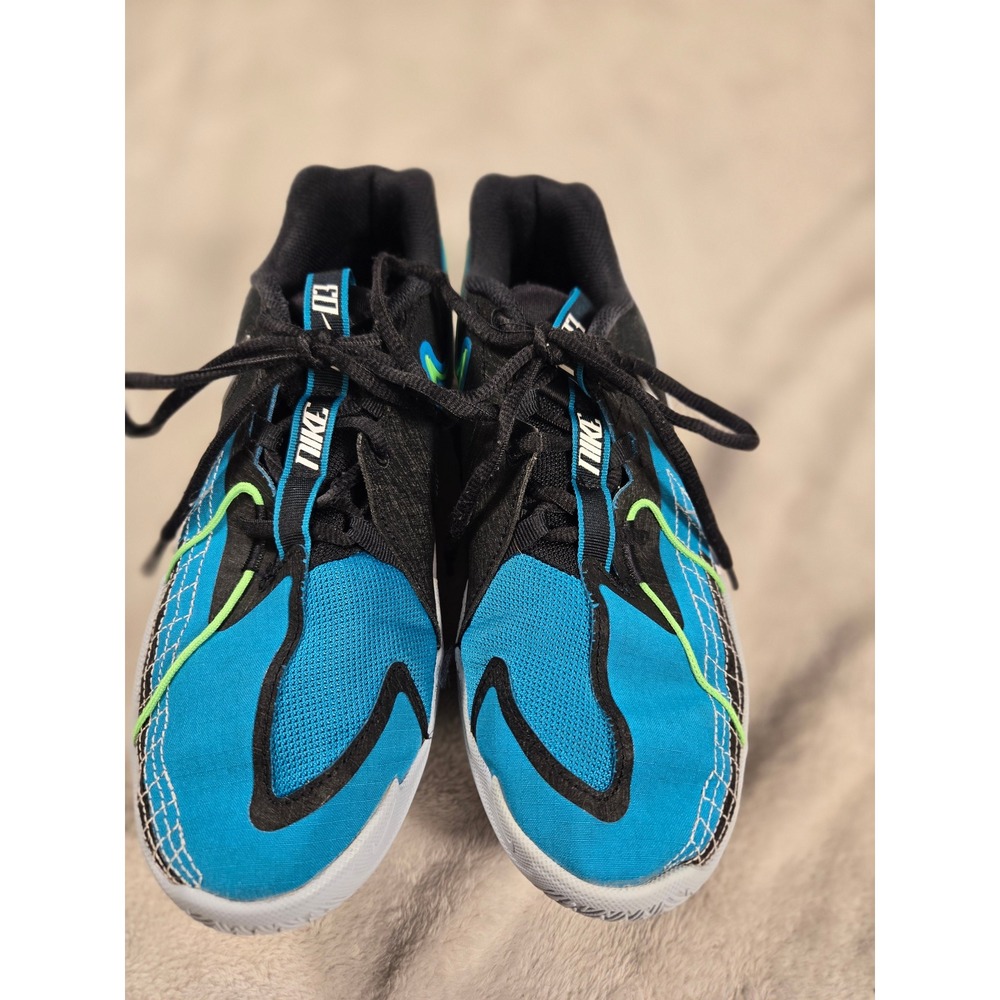 Nike Giannis Immortality 3 Black Blue Volt Basketball Shoes FD7033-003 Youth 7Y